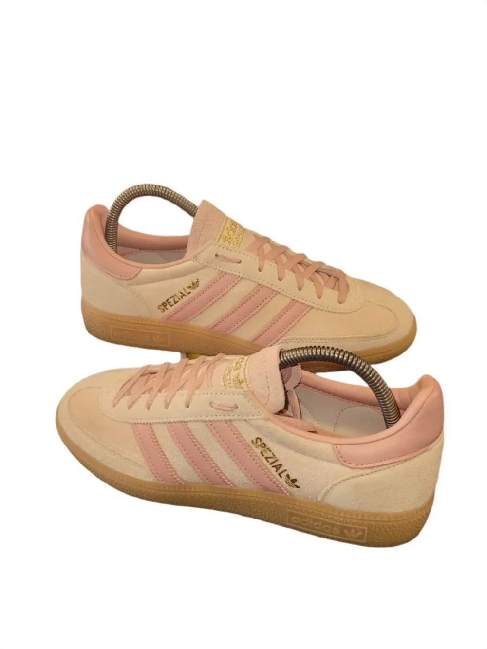 Adidas Handball Spezial Wonder Quartz Pink Tan Gum Sneakers ♀️ Women's Size 8.5 - Picture 5 of 16